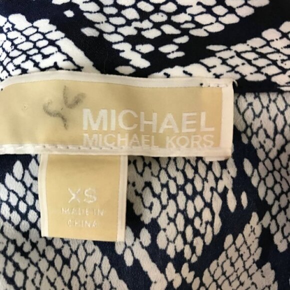 MICHAEL Kors  Snake Print Zip Up Shirt Size XS - Picture 6 of 7